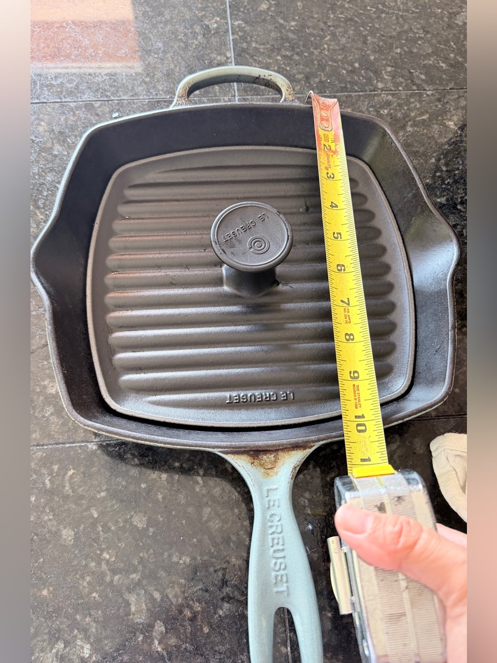 Bundle le creuset panini press and square griddle